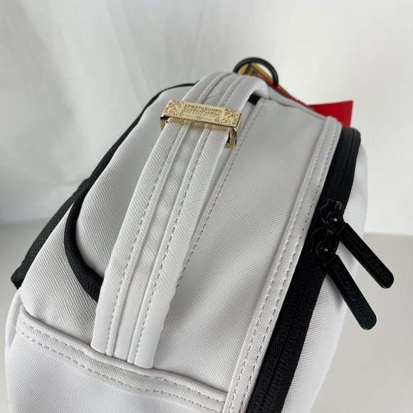 New Sprayground Scream Shark Art Piece White Backpack DLVX - Picture 8 of 11